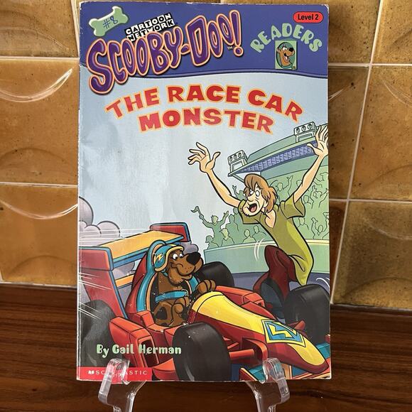Cartoon Network Scooby-Doo Reader #08 The Race Car Monster Level 2 Paperback - Picture 1 of 6